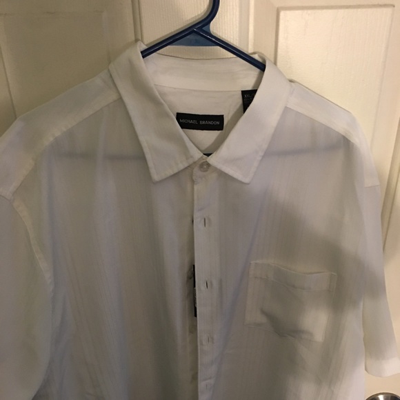 Michael Brandon casual shirt sleeve button down - Picture 1 of 4
